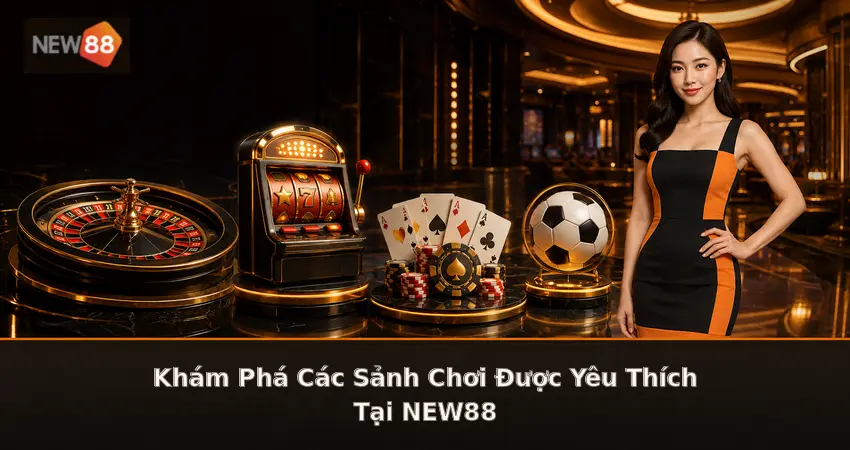 Khám phá các sảnh chơi tại NEW88